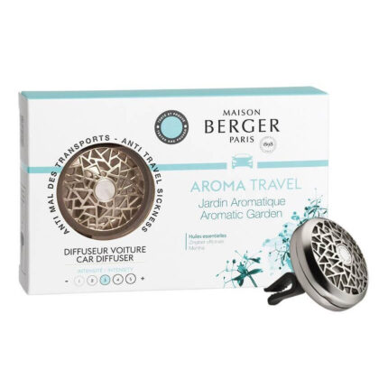 Verpackung des Maison Berger Paris Aroma Travel Autodufts mit Fahrzeugdiffusor