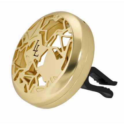 Goldfarbener Autodiffusor mit durchbrochenem Muster und LL-Logo