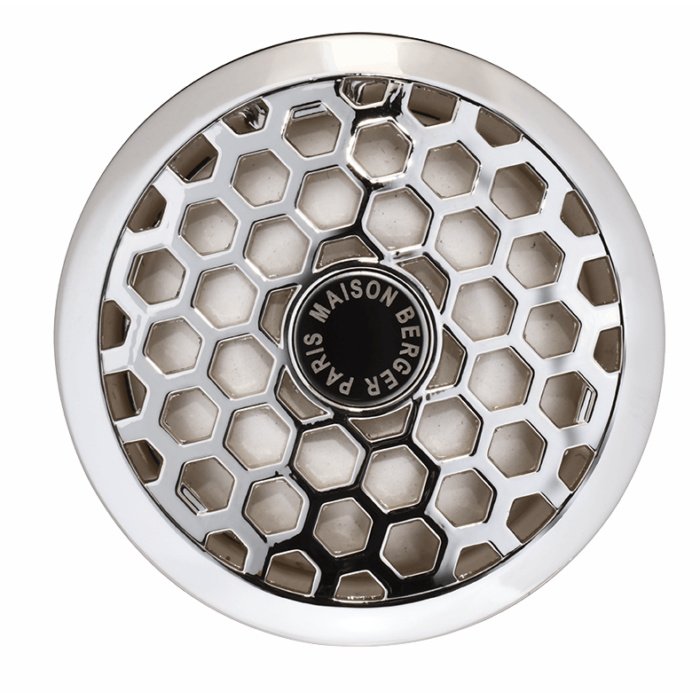 Runder Diffuser mit Wabenmuster und Maison Berger Paris Logo