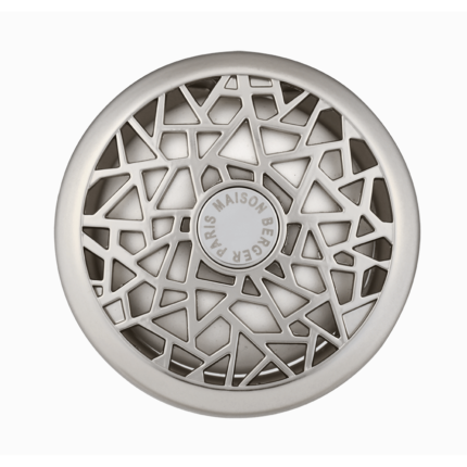 Runder Maison Berger Paris Autoduft-Diffuser mit geometrischem Gitter und Markenaufdruck