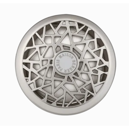 Runder Maison Berger Paris Autoduft-Diffuser mit geometrischem Gitter und Markenaufdruck