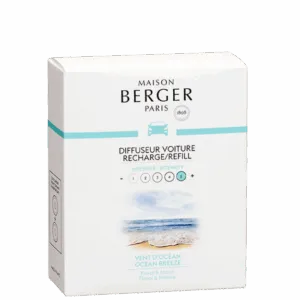 Packung Maison Berger Paris Autoduft-Nachfüller mit Ozeanbrise-Motiv