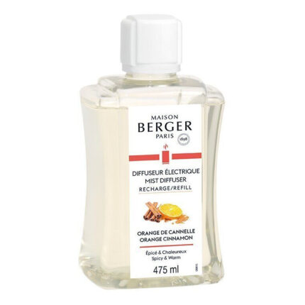 Nachfüller von Maison Berger mit weißem Verschluss und Etikett Orange Cinnamon