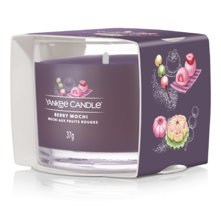 Yankee Candle Berry Mochi Kerze in bedruckter Verpackung