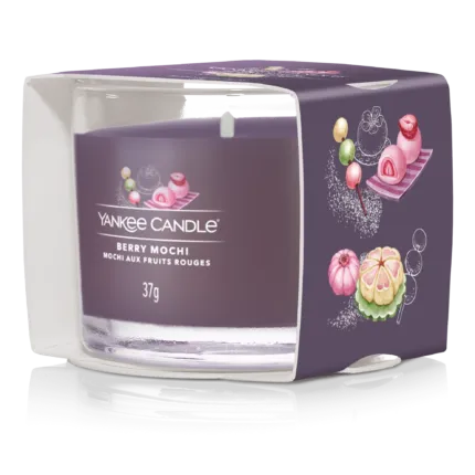 Yankee Candle Berry Mochi Kerze in bedruckter Verpackung