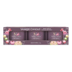 Verpackung mit drei Yankee Candle Berry Mochi Glasvotivkerzen