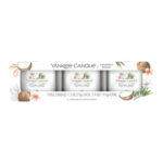 Verpackung mit drei Yankee Candle Coconut Beach Votivkerzen