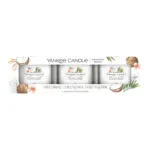 Verpackung mit drei Yankee Candle Coconut Beach Votivkerzen