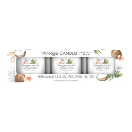 Verpackung mit drei Yankee Candle Coconut Beach Votivkerzen