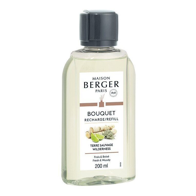 Bouquet Nachfüller Terre Sauvage Flasche mit Maison Berger Paris Bouquet Refill Terre Sauvage, 200 ml