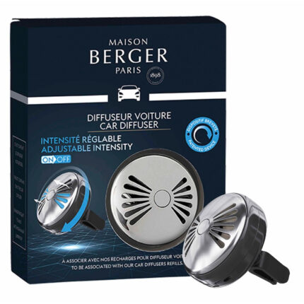 Autoduft-Diffuser von Maison Berger Paris vor der Produktverpackung