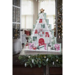 Yankee Candle Verpackung mit Schneeflockenmuster auf weißem Hintergrund