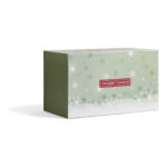 Frontale Yankee Candle Verpackung mit Schneeflockenmuster