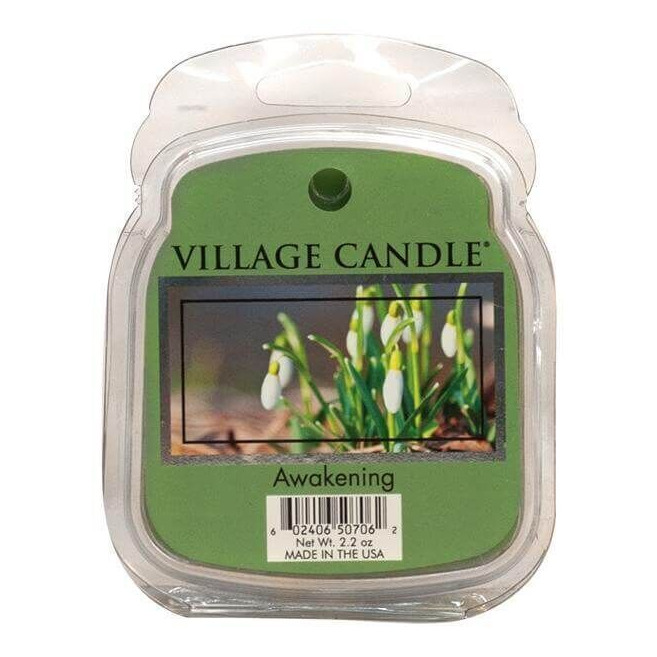 Awakening Duftwachs Nahaufnahme des verpackten Village Candle Awakening Duftwachses