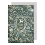Durance Adventskalender mit botanischem Muster und nummerierten Türchen