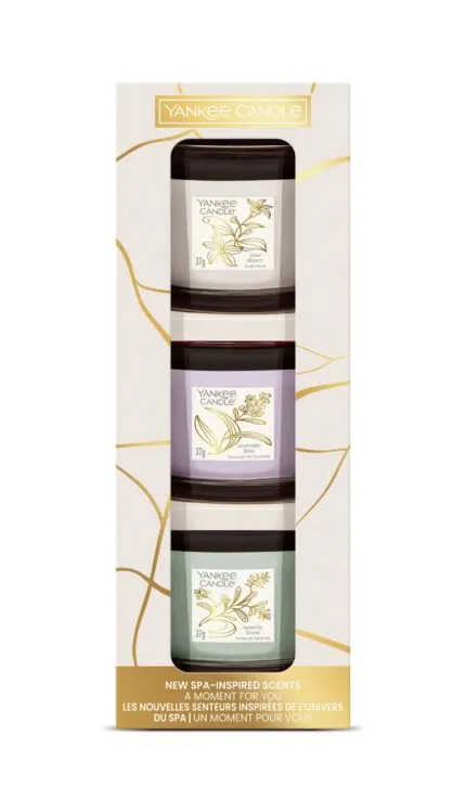 3 Glasvotivkerzen à 37g Geschenkset Little Treasures – Hauptansicht
