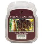 Nahaufnahme einer Village Candle Acai Berry Tobac Wax-Melt-Packung