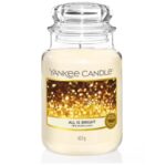 Yankee Candle All Is Bright Kerze im Glas mit transparentem Deckel
