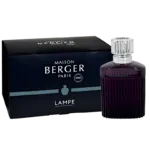 Maison Berger Paris Verpackung mit violetter Lampe und silberfarbenem Aufsatz