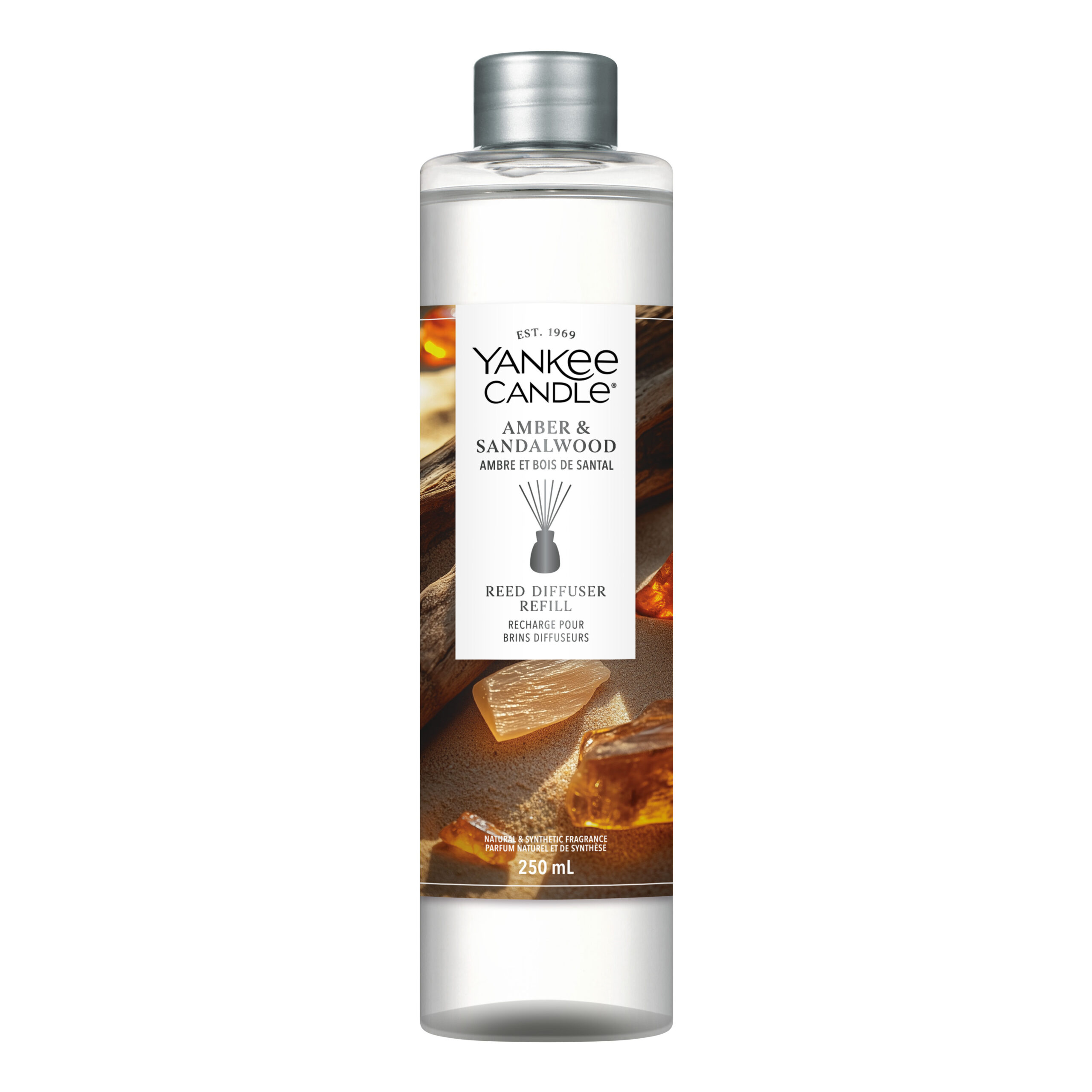 Amber & Sandalwood Reed Diffuser Nachfüller Yankee Candle Amber & Sandalwood Nachfüller mit 250 ml Inhalt