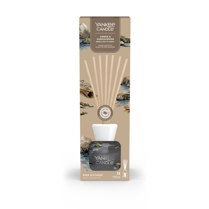 Amber & Sandalwood Reed Diffuser 100ml – Produktansicht