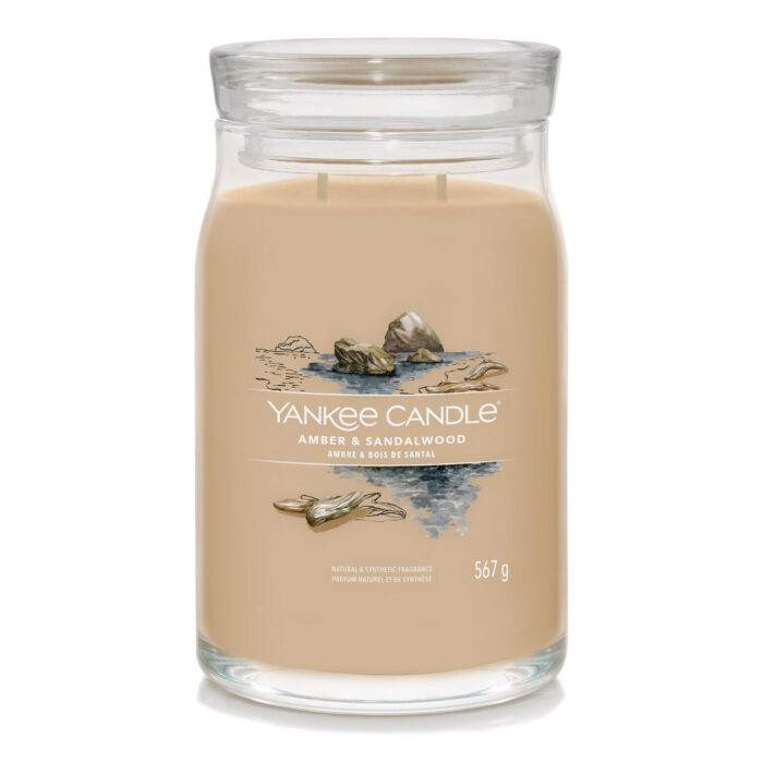 Amber & Sandalwood Signature 567g (2-Docht) – Produktansicht