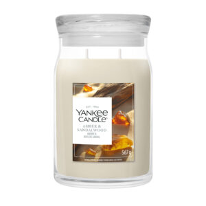 Amber & Sandalwood Signature Large Jar 567g 2-Docht – Produktansicht