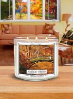 Amber Wood 396g Tumbler 3-Docht – Produktansicht