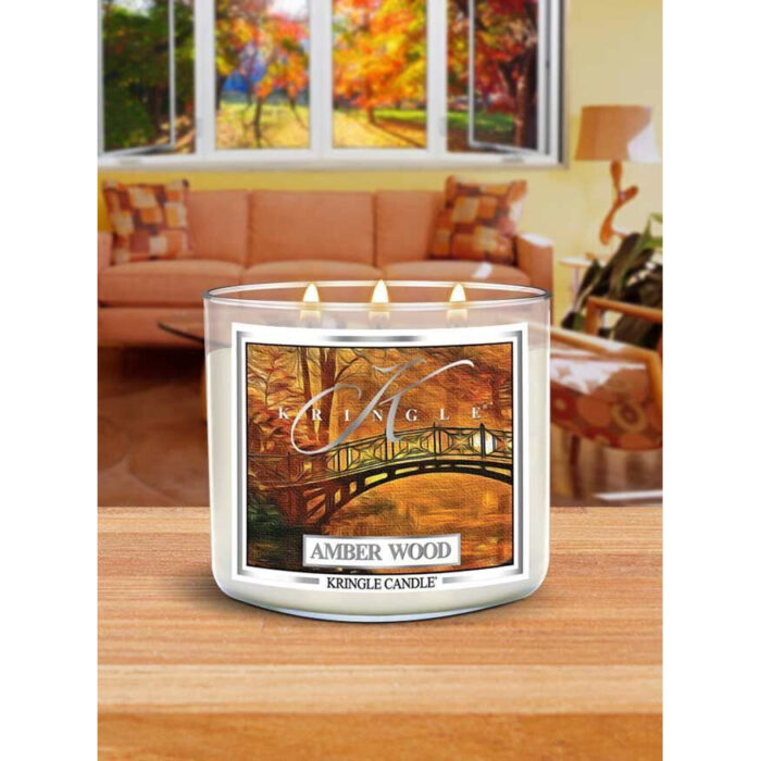 Amber Wood 396g Tumbler 3-Docht – Produktansicht