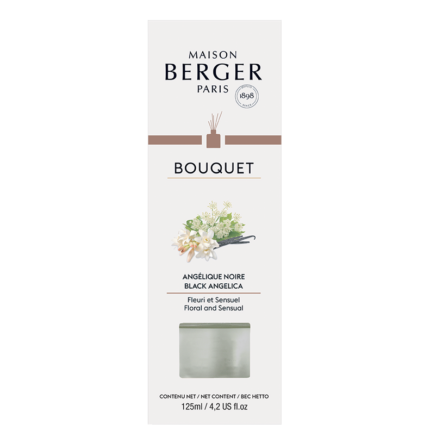 Verpackung Maison Berger Bouquet Angélique Noire mit Duftbezeichnung und 125 ml