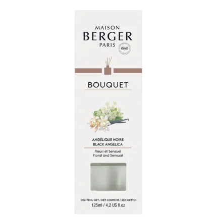 Verpackung Maison Berger Bouquet Angélique Noire mit Duftbezeichnung und 125 ml
