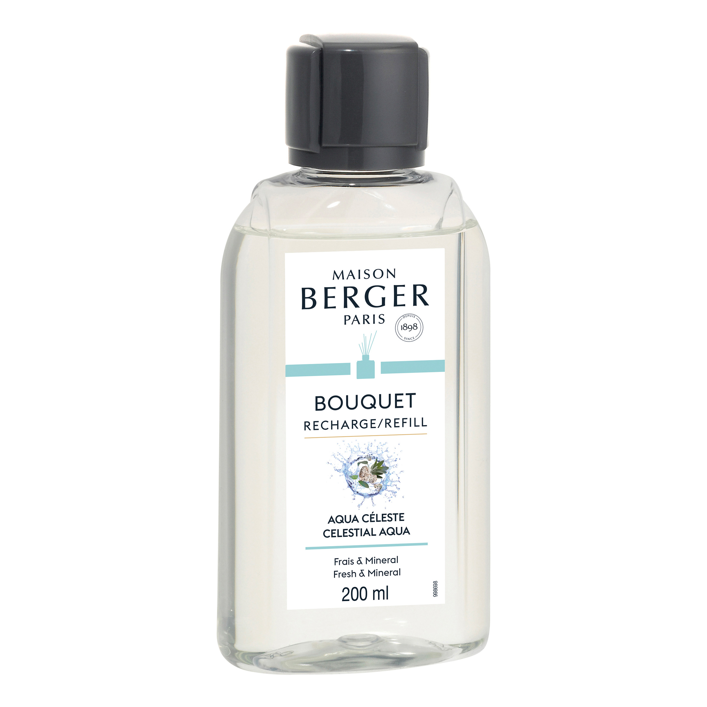 Aqua Céleste Nachfüller 200 ml Maison Berger Paris Aqua Céleste Bouquet Nachfüller mit Etikett