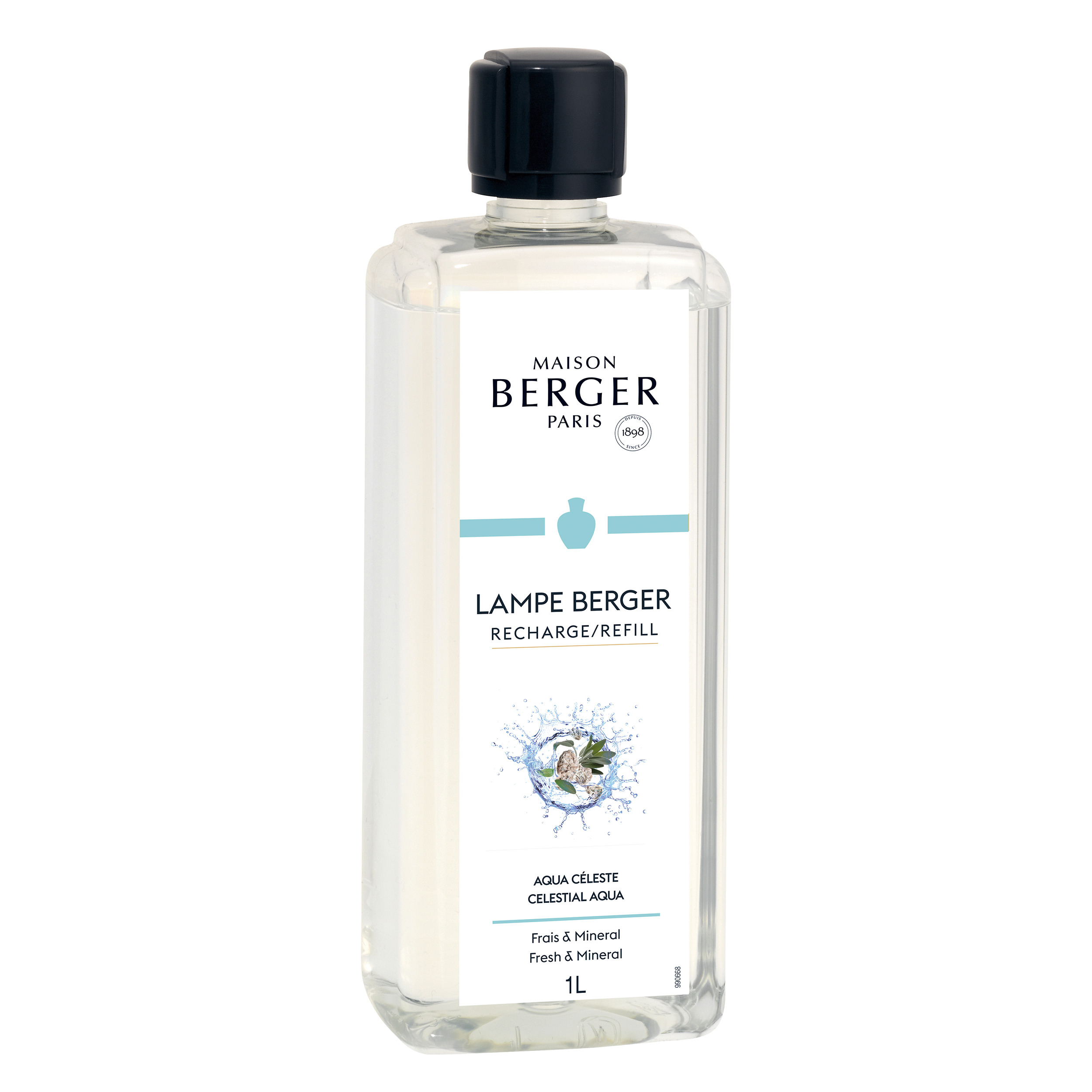 Aqua Céleste Nachfüller frontal Frontalansicht des Maison Berger Paris Aqua Céleste Nachfüllers