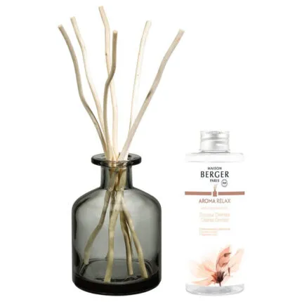 Dunkler Diffuser mit mehreren hellen Duftstäbchen