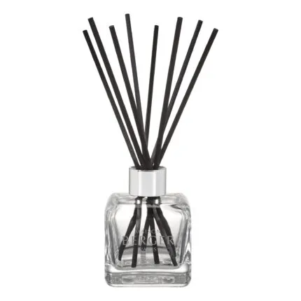 Frontaler transparenter Maison Berger Paris Diffuser mit schwarzen Duftstäbchen
