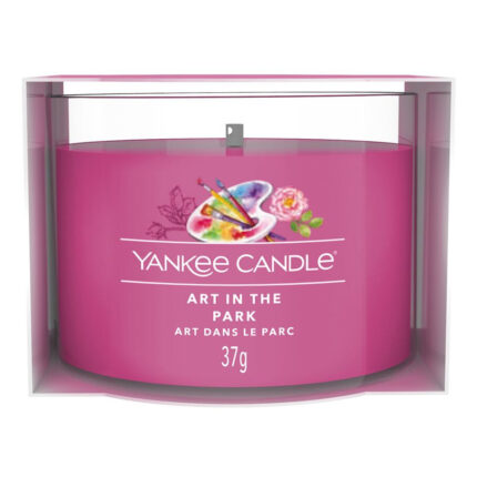 Yankee Candle Art in the Park 37-g-Kerze in pinker Verpackung
