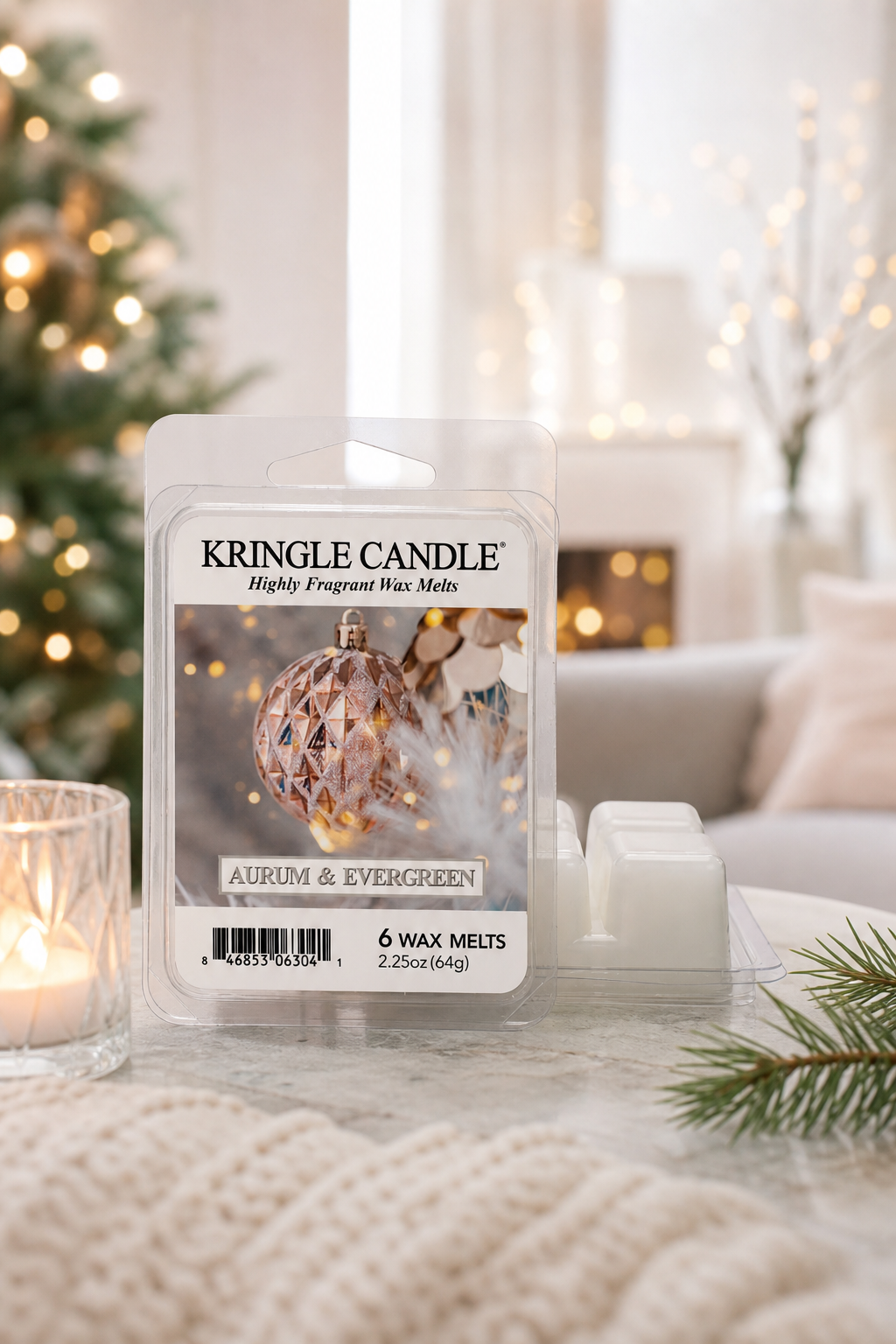 Aurum & Evergreen Melts 64g in einer stimmungsvollen Anwendungsszene