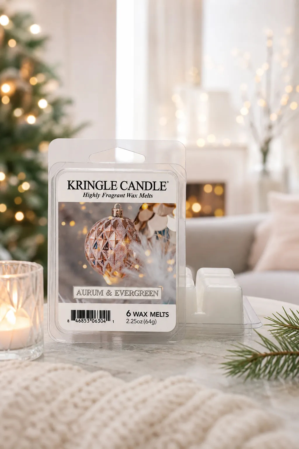 Aurum & Evergreen Melts 64g in einer stimmungsvollen Anwendungsszene