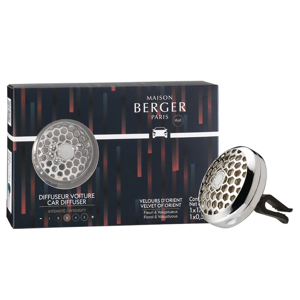 Autoduft-Set mit Diffusor Verpacktes Maison Berger Paris Autoduft-Set mit rundem Diffusor