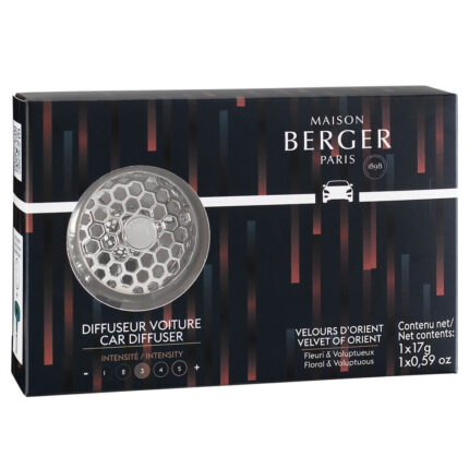 Frontale Produktverpackung des Maison Berger Paris Autoduft-Diffusors