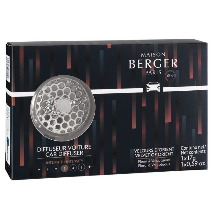 Frontale Produktverpackung des Maison Berger Paris Autoduft-Diffusors