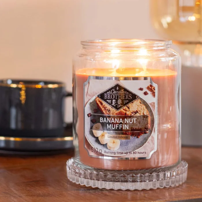 Brennende Candle Brothers Banana Nut Muffin Kerze im Glas