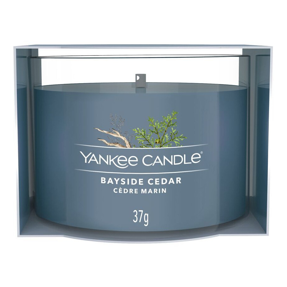 Yankee Candle Bayside Cedar 37 g Yankee Candle Bayside Cedar Kerze in Verpackung, 37 g
