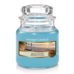 Yankee Candle Beach Escape Kerze im Glas mit transparentem Deckel