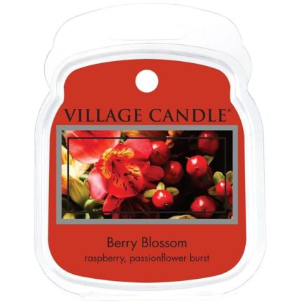 Frontansicht des Village Candle Berry Blossom Duftwachses
