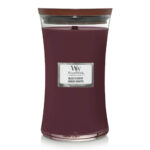 WoodWick Black Cherry Duftkerze im Glas mit Deckel