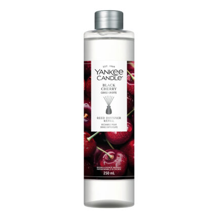 Yankee Candle Black Cherry Reed-Diffuser-Nachfüller in transparenter Flasche