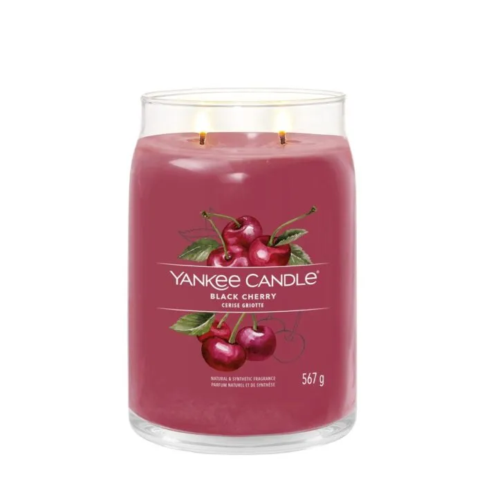 Black Cherry Signature Jar 567g 2-Docht – Produktansicht