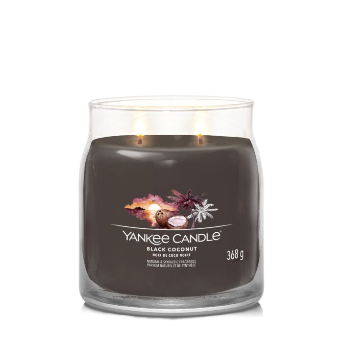 Black Coconut Signature Medium Jar 368g 2-Docht – Produktansicht