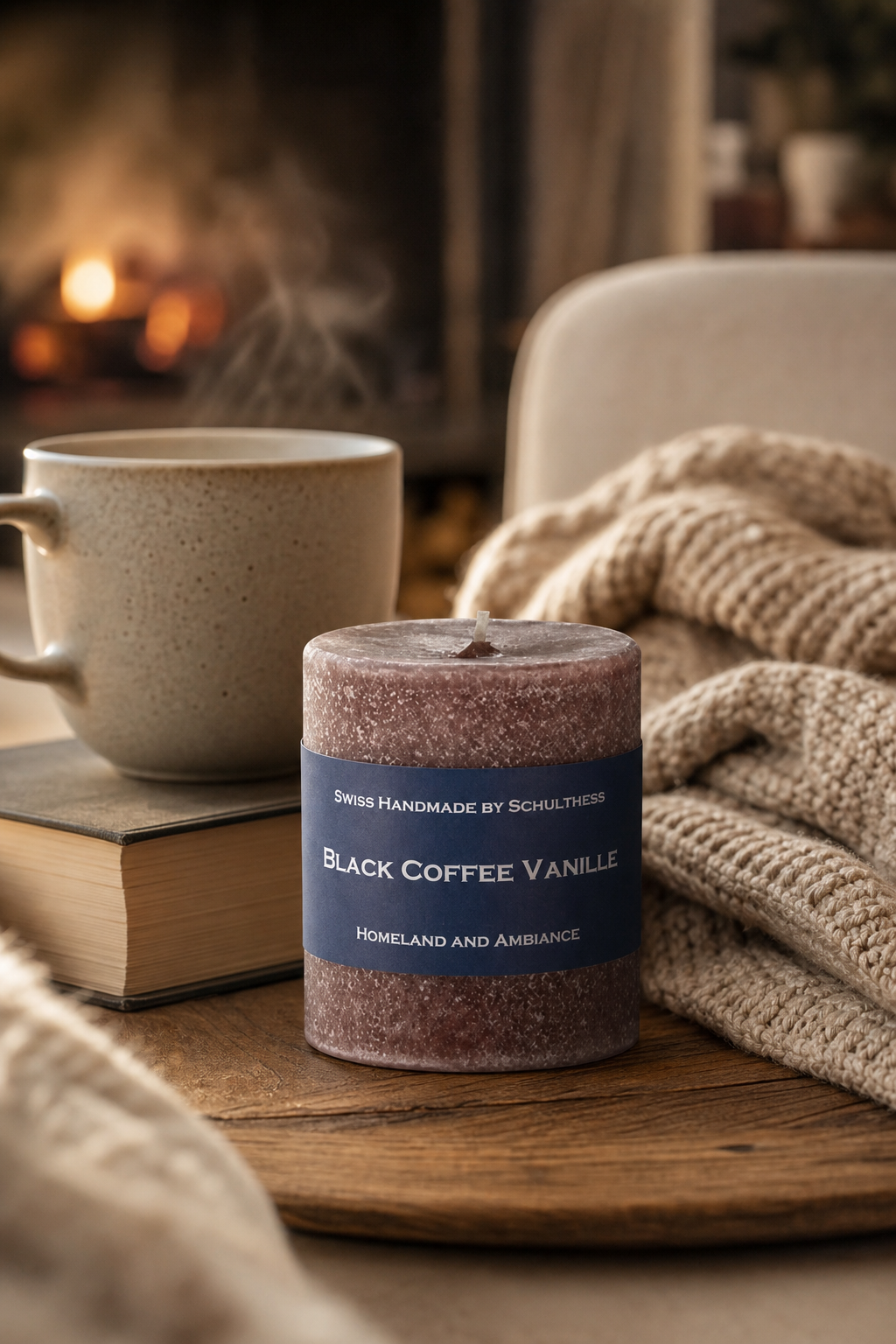 Black Coffee Vanilla 250g in einer stimmungsvollen Anwendungsszene